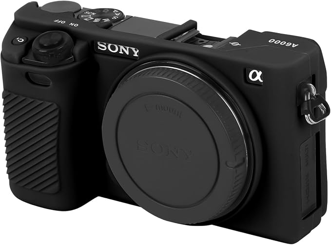 Easy Hood Case for Sony Alpha A6000 ILCE-6000 Digital Camera-Black | Buttons Marker,Soft Silicone,Anti-Scratch,Dustproof,Shockproof,Slim Fit,Lightweight,Enhanced Grip,Easy to Install&Clean by EasyHood