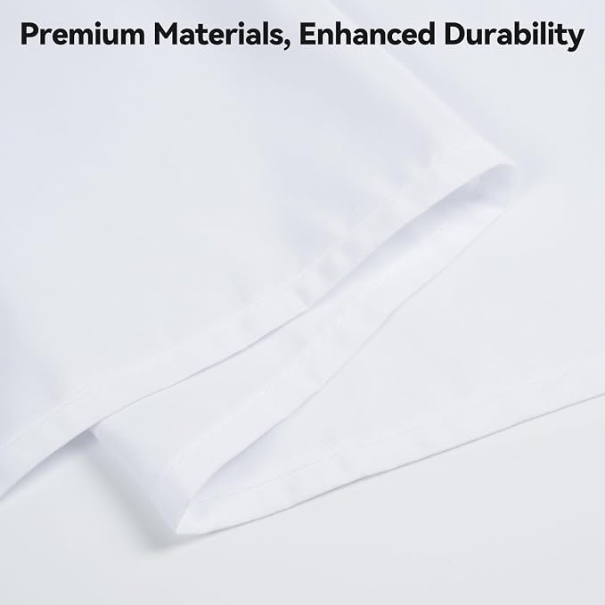 6.5x10ft Photography Photo Curtain Wrinkle Resistance Backdrop White Chroma Greenscreen Sheet Background Non-Reflective Fabric Backdrops for Streaming, PS Keying, Video Creation - Image 6