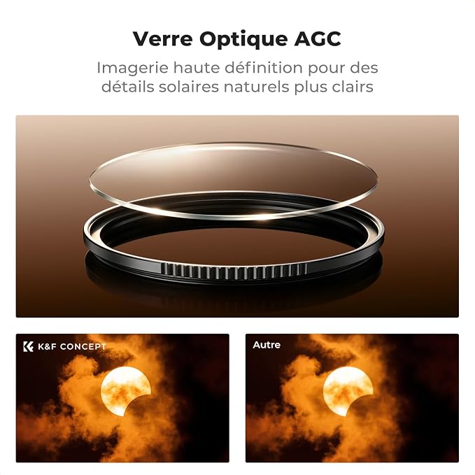 K&F CONCEPT 58mm ND100000(16.6 Stops) High Definition ND Lens Filter | Optical Glass Fixed Neutral Density Lens Filter with 28 Multi-Layer Coatings (Nano X Series) FN706 - Image 4