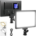 NEEWER Basics 9" LED Video Light Panel, 3200-5600K Edge Lit Dimmable Camera Soft Key Lighting, CRI95+ 800Lux 4000mAh Rechargeable for Video Recording Streaming Selfie Vlog Studio Photography, NL-120B by Neewer