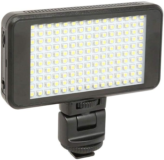 Vidpro LED-150 Photo and Video Light Kit - On Camera Panel LED Light - Adjustable and Dimmable Light Fits Cameras Video Camcorders and DLSR w/Hot Shoe Includes Rechargeable Battery Diffuser and More - Image 2