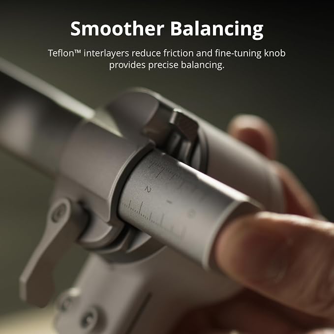 DJI RS 4 Mini Combo, Gimbal Stabilizer, Canon/Sony/Nikon/Fujifilm | Intelligent Tracking Module, Briefcase Handle, 3rd-Gen Native Vertical Shooting, Teflon Enhanced Balancing - Image 4