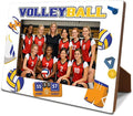 Volleyball Picture Frame, Sports Themed Photo Frame for 4x6 Inches Photos, Tabletop Display Frames for Players and Coaches, Gift to Volleyball Enthusiasts, Home Office Decor by Unknown