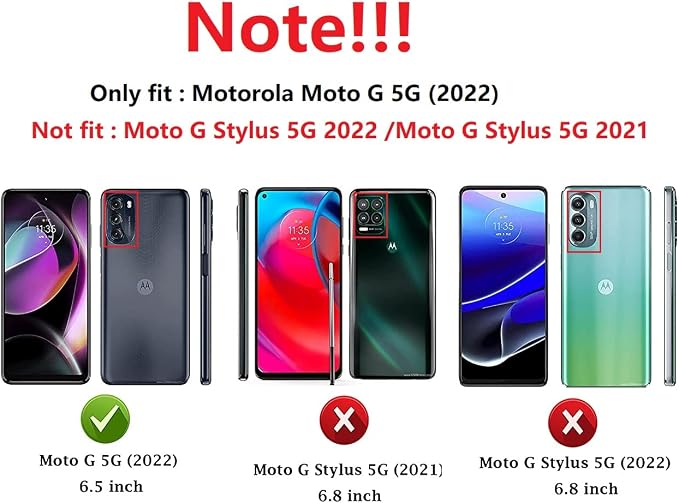 for Moto G 5G 2022 Case, Motorola Moto G 5G Case with HD Screen Protector, [Military Grade 16ft. Drop Tested] Ring Shockproof Protective Phone Case for Motorola G 5G 2022,Purple - Image 2