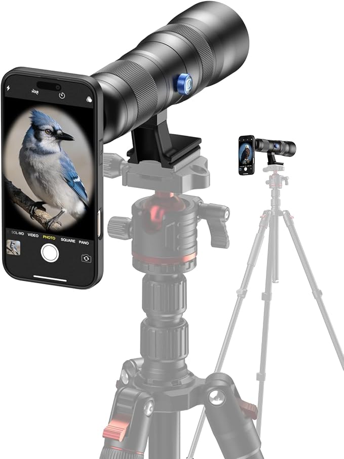 20-60X Zoom Telephoto Lens for iPhone 16 Pro Max, Evil Eye High Power HD Telephoto Phone Lens with Phone Case by Evileye