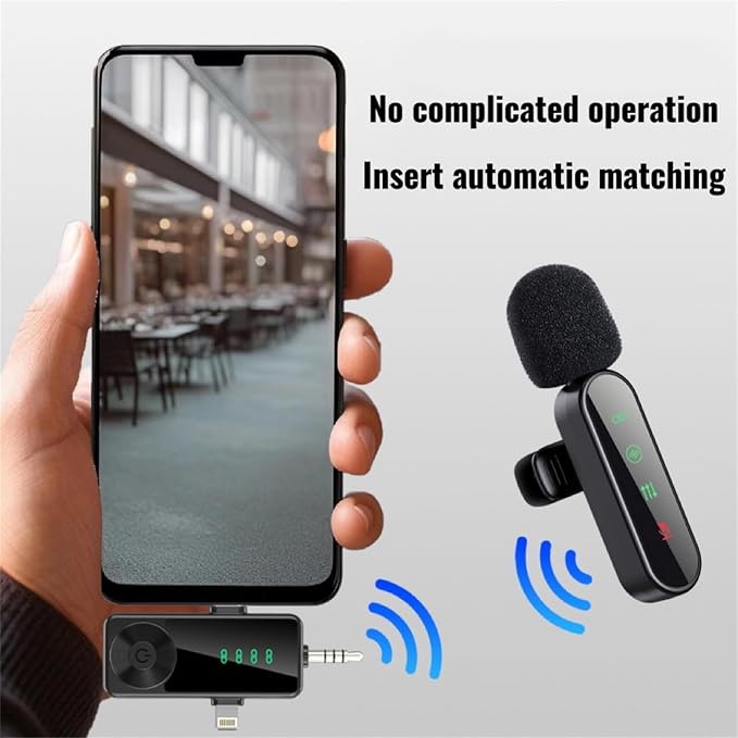 3 in 1/Four in one Wireless Lavalier Microphone for iPhone,iPad,Android,Camera,computer,mini Noise Reduction Recording Mic Ultra-Low Delay,for Vlog/ TikTok/YouTube Live Stream (Upgrade 4mic) - Image 4