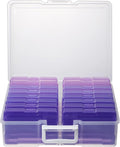 novelinks Photo Storage Boxes with Handle, Photo Organizers and Storage | 1Pack Color, Photo Albums 4x6 Pictures, Photo Cases, Classroom Organization, Index Card Box, Photo Card Holder, Seed Storage by novelinks