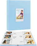 Veicevol 180 Pockets Photo Album for Fujifilm Instax Mini Camera, Blue | Photo Album with Writing Space for Polaroid, Leather Cover, Secure Storage, Capture Every Story, Collect Precious Moments by VEICEVOL