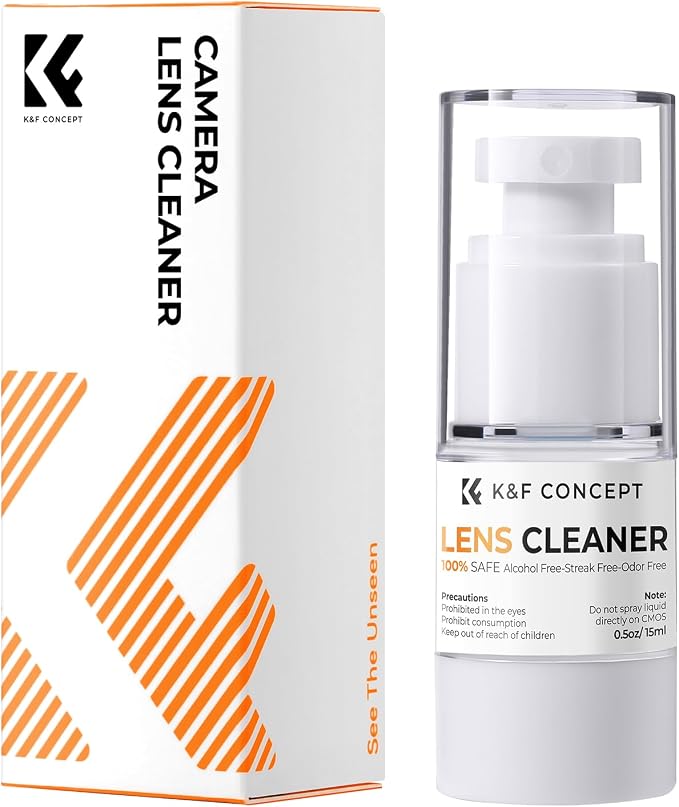 K&F CONCEPT Spray and Lens Cleaner Care Kit, Camera Lens Cleaner | Efficient Cleaning，Easy to Carry, for All Optical Glasses Telescopes Laptops Computers,MW02 by KFCONCEPT
