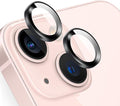 TENOC Camera Lens Protector for iPhone 13 & 13 Mini, Black | AR+AF, 9H Tempered Glass, Individual Metal Ring, Anti Glare, Fall Protection, Camera Screen Cover by TENOC
