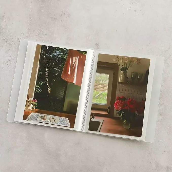 2 Pack Small Photo Album 4x6 Photos Book, Travel Plastic Picture Books | Each 24 Pages Shows 48 Pictures,Postcard Album,Mini Photo Album,Baby Photo Books for Pictures Store and Display Memories - Image 7