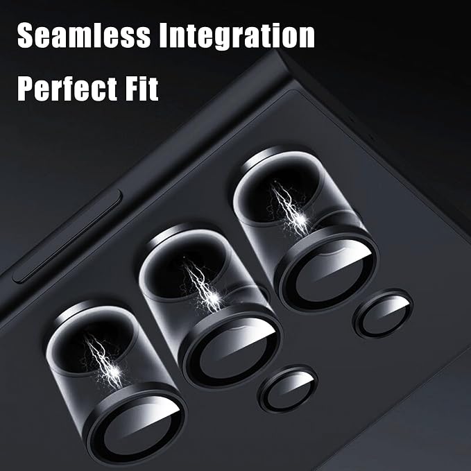 for Samsung Galaxy S25 Ultra 5G 2025 Camera Lens Protector, Samsung S 25 Ultra 9H Tempered Glass Camera Protector,[Ultra HD] [Anti Scratch] Camera Cover for Galaxy S25 Ultra,Grey - Image 5