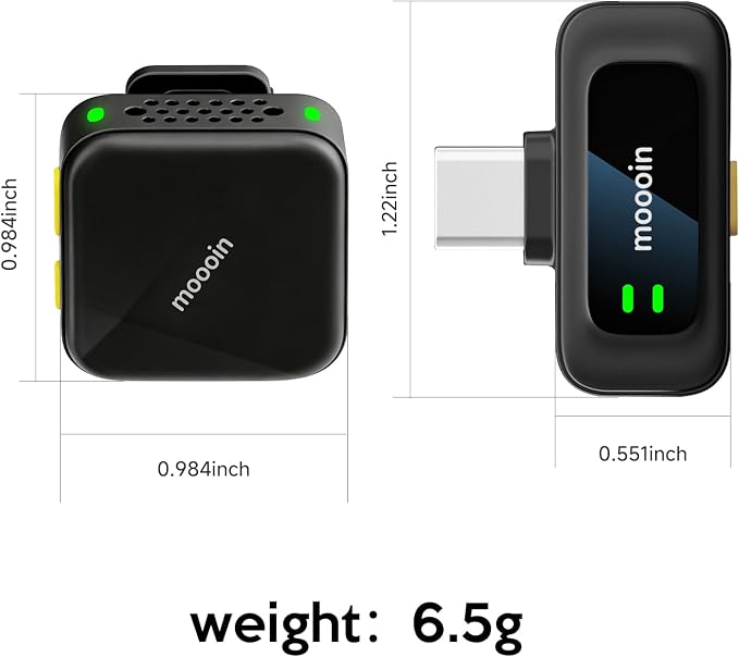 Wireless Collar-Type Microphone-Highly Noise-reducing, Plug-and-Play, 20 Hours of Battery Life, Suitable for Video Recording, Video blogs, Live Streaming-Clear Audio Quality Microphone - Image 7