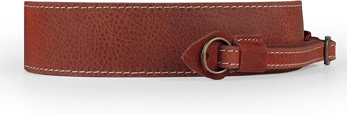 MegaGear Sierra Genuine Full-Grain Leather Camera Strap — Vintage Shoulder & Neck Strap for Canon, Sony, Fuji, Leica, Nikon, Olympus DSLR & Mirrorless — 39-47 in Adjustable, Hand-Stitched, Brown - Image 7