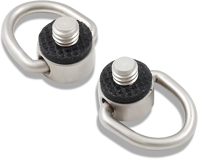 Litoexpe Stainless Steel D Ring Screw 1/4"-20 | For Tripod, Camera Strap, and Gimbal Attachment - Image 2