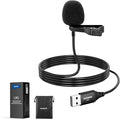 NEEWER LM1 USB A Lapel Microphone Mini Omnidirectional Clip On Lavalier Mic | Plug & Play, 2m Cable, for USB 2.0 Mac Windows PC Laptop Computer YouTube Skype, Podcast, Gaming, Vlog, Video Conferencing by Neewer