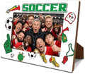 Soccer Picture Frame, Sports Themed Photo Frame for 4x6 Inches Photos, Tabletop Display Frames for Team Players and Coaches, Gift to Soccer Fans, Home Office Decor by Unknown
