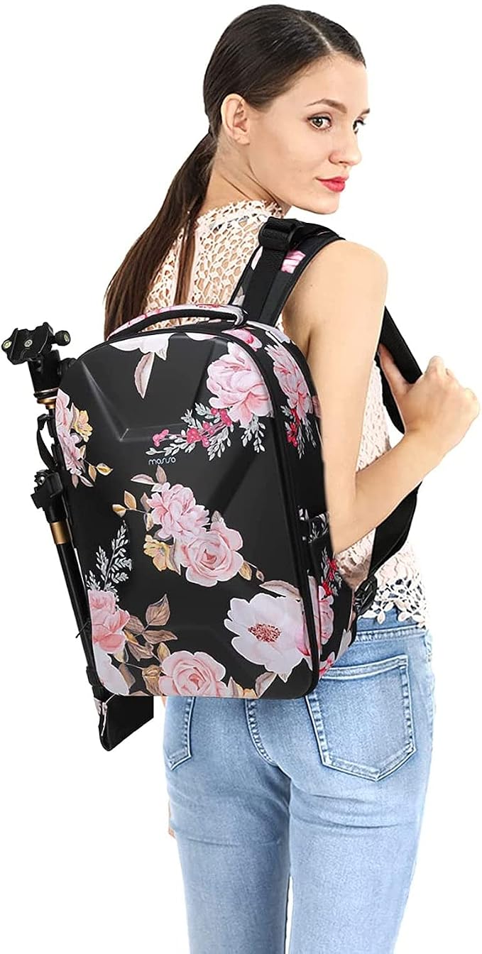 MOSISO Camera Backpack, DSLR/SLR/Mirrorless Photography Camera Bag, Black | Peony Waterproof Hardshell Case with Tripod Holder & Laptop Compartment Compatible with Canon/Nikon/Sony/DJI Mavic Drone - Image 6