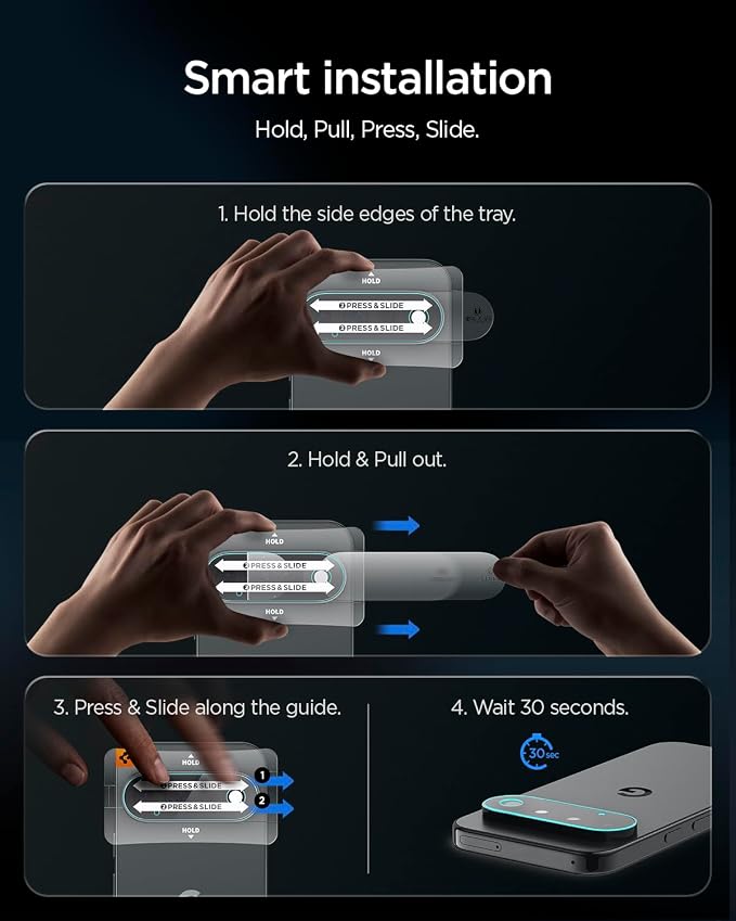 Spigen Glas.tR EZ FIT Pro Optik Camera Lens Protector for Pixel 11 Pro - Image 5