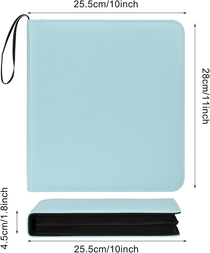 Large Polaroid Photo Album Binder, 240 Pockets. Sky Blue | Fits Polaroid i-Type, 600, SX-70 and Instax Wide 3.5x4.25 films. Acid-free pages protect photos for long-term storage. - Image 3