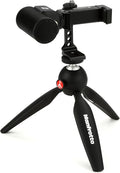 Sennheiser Pro Audio Sennheiser Professional MKE 200 + Mobile Kit, Directional On-Camera Microphone with Smartphone Clamp & Manfrotto PIXI Mini Tripod, 509256, Black by Unknown
