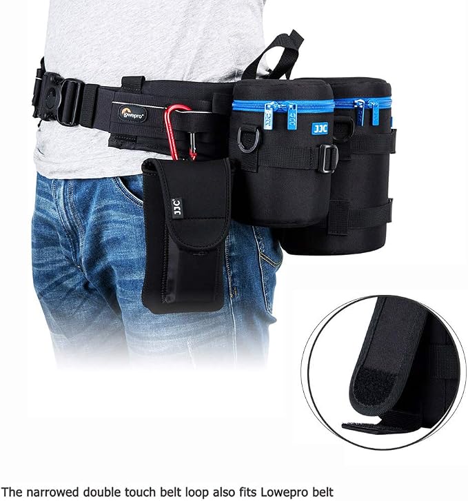 JJC Camera Lens Case Pouch, Padded Bag Fits Lens up to 4.3 x 8.9 (D x L) | for Canon RF 600mm/EF 70-200mm/Nikon Nikkor AF-S 70-200mm/AF 80-200mm Lens & More, Water-Resistant, with Shoulder Strap - Image 8
