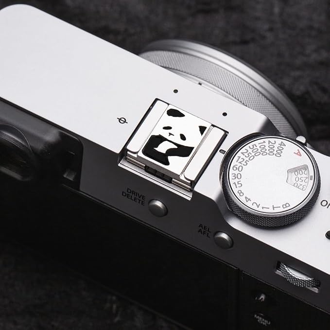 Camera Metal Hot Shoe Cover Protector Cap Cute Panda Compatible for Fujifilm X100VI X100V X-M5 X-E5 X-T4 X-T3 for Leica - Image 6