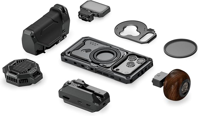 Tilta Khronos Ultimate Kit Compatible with iPhone 17 Pro – Space Gray | Focus PD Handle with Battery | USB-C Hub with HDMI & ARCA Plate | Cooling Module | 58mm ND Filter Tray | LED Light - Image 9