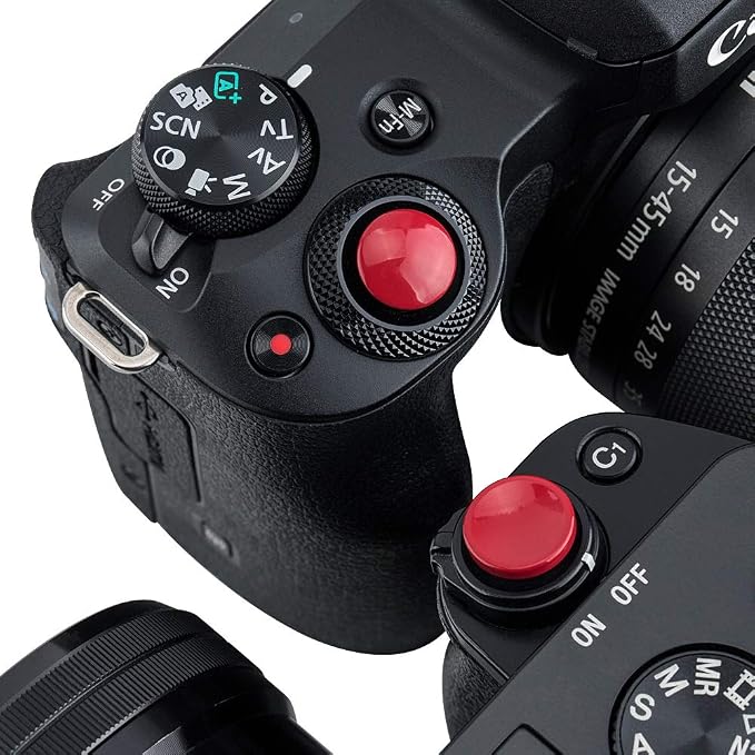 2X Camera Shutter Button Cap for Sony A7R VI A7V ZV-E10 II ZV1 A6700 & More | DARK RED,for A7RVI A7V A7 V A7CR A7CII A6600 A6500 A6400 A6300 A7SIII A7II RX100 Series G7X Mark III II Shutter Button Cap - Image 2
