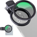NEEWER 52mm CPL Filter for Phone, Clip On Circular Polarizing Lens Filter with Phone Clip, Case & Cleaning Cloth Compatible with iPhone 17 16 Android Samsung Galaxy S25 Ultra Camera, FL-26 by Neewer