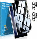 V-PORYADKU 2+2 Pack for Samsung Galaxy S23 Ultra Privacy Screen Protector | Camera Lens Protector, NO Fingerprint Unlock, 9H Tempered Glass, Anti-Scratch, HD Clear Anti-Spy, Case Friendly by PORYADKU