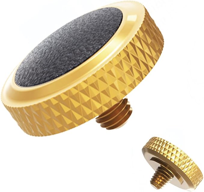 JJC Camera Soft Shutter Release Button for Fuji Fujifilm Leica Nikon Sony | Gold Shutter Button for Fujifilm X100VI X-T50 X-T30 III II X-T5 X-E5 X-M5 X Half Leica Q3 M10 M9 Nikon Zf Df F3 Sony RX10 IV by JJC