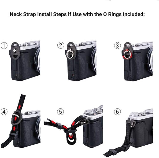 JJC Soft Camera Neck Shoulder Strap for Canon M50 M5 M6 Mark II G5X G7X G9X | for Panasonic GH6 G85 G95 G100 GX85 GX95 G7 G9 G9II GX9 GX8 GH5 GH5S FZ80 FZ300 FZ1000 II Olympus OM-D E-M10 E-M5 E-M1 & More - Image 3