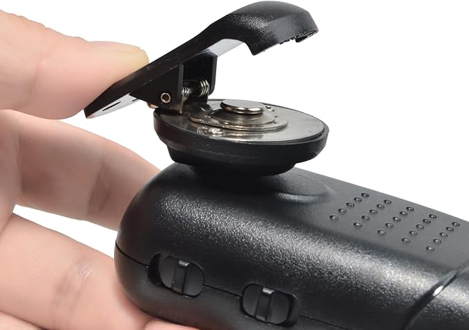 Universal Ham CB Radio Microphone Hanger, Round Knob Mic Holder Mount with Back Clip for Motorola HLN9073B CDM1250 CDM750 GM300 M1225 GM3688 GTX800 Kenwood TK768G TK868G TM471A Two Way Radios - Image 3