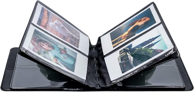 Ablus 64 Pockets Photo Album for Fujifilm Instax Mini 11 90 70 50S 26 25 9 8 8+ 7S Instant Camera, Polaroid Snap Z2300 PIC-300P Film & Kpop Photocards (Black) - Image 2