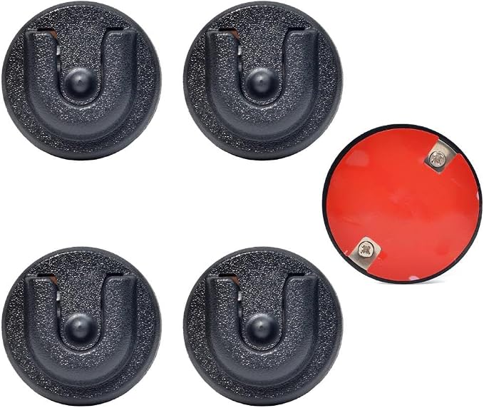 Universal Ham CB Radio Microphone Hanger, Round Knob Mic Holder Mount with Adhesive Back for Motorola HLN9073B CDM1250 CDM750 GM300 M1225 GM3688 GTX800 Kenwood TK768G TK868G TM471A (Pack of 5) by HYSHIKRA