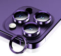 Camera Lens Protector for iPhone 14 Pro Max/14 Pro- Deep Purple | 9H Tempered Glass, Metal Individual Camera Cover, Accessories, Anti-drop, Case Friendly, HD Clear, Anti-Scratch by WumigooProducts
