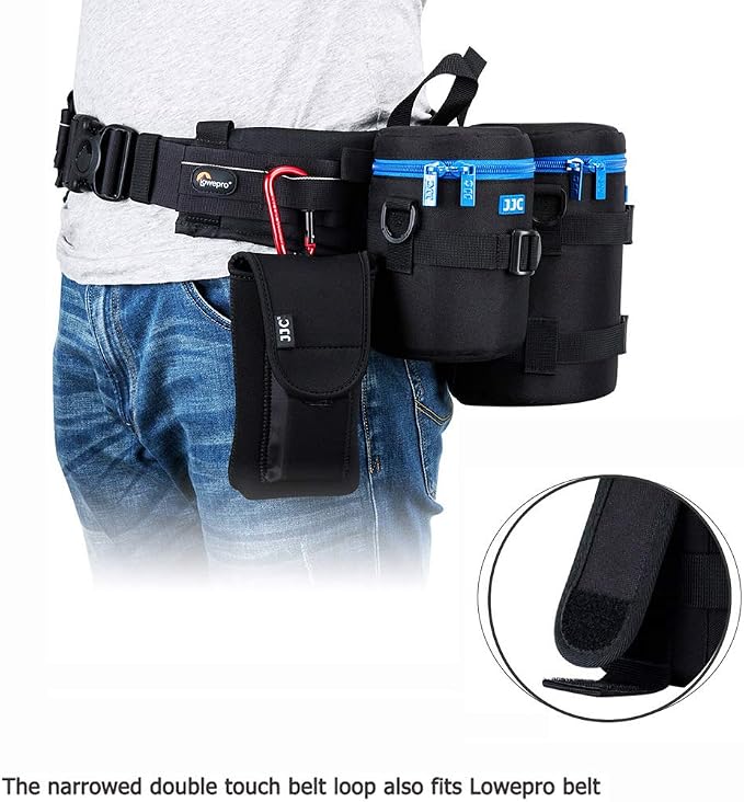 JJC Camera Lens Case Pouch, Padded Bag Fits Lens up to 4.3 x 7.5 (D x L) | for Canon RF 100-400mm/RF 28-70mm f2L/EF 70-200mm f4L/Nikon Nikkor AF-S 70-200mm f4G/Sony 70-200mm f4G Lens & More - Image 8