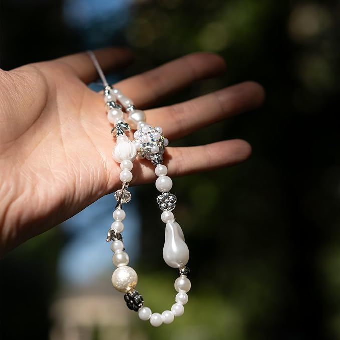 Beaded Camera Wrist Strap Cute Digital Camera Charm Strap, Phone Charm Wristlet Strap for Camera Accessories - Image 2