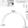 NEEWER Basic HM01-D 29" Arc Lamp, 40W Foldable LED Half Moon Table Nail Tech Light for Desk 3000K-6500K 3400lux/0.5m CRI95 USB Charging Phone Holder for Manicure Makeup Beauty Tattoo Overhead Shooting by Neewer