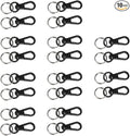 Foto&Tech Small Quick Release Adapter Clip for Camera with Round Lugs for Camera Strap, 33lb Breaking Force (10 Set, Black) by FOTO%26TECH