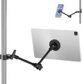 Magnetic iPad Holder Alloy Magic Arm Mount for Microphone Music Stand | Strong 20xN52 Magnets 360°Adjustable Tablet Mount,Compatible with MagSafe 4.7~13.5"iPad/Pro/Mini/Air,Galaxy Tab/Nexus/iPhone by Mippko