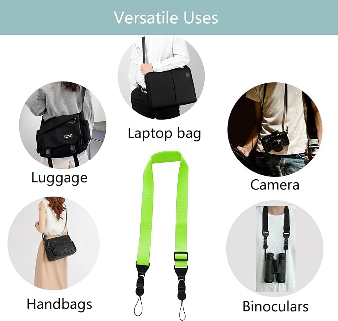 3 Pack Adjustable Shoulder Strap, iPad Strap Nylon Neck Lanyard | for iPad/Samsung Tablet Case,Camera Binocular Crossbody Laptop Luggage Bag - Image 5