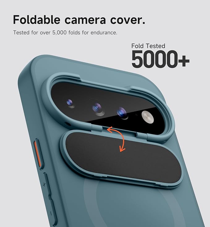 SURITCH for Google Pixel 11/11 Pro Phone Case, Compatible with MagSafe, Protective Cover with Camera Cover & Adjustable Metal Kickstand for Pixel 11/11 Pro 2026 -Lake Green - Image 3