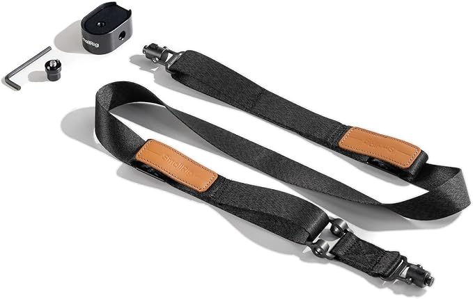 SmallRig Weight-Reducing Shoulder Strap Compatible with Sling Handle for DJI, Gimbal Belt with Upgraded QD Buckles for RS 4 / RS 4 Pro/RS 4 Mini/RS 3 / RS 3 Pro/RS 3 Mini/RS 2 - Black by SmallRig