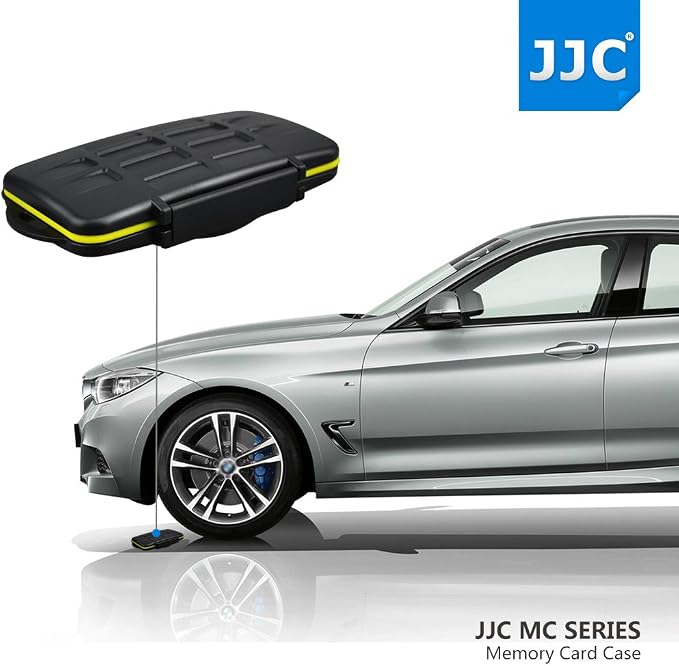 JJC MC-SD12 Water Resistant Holder Storage Memory Card Case fits 12 SD Cards - Image 5