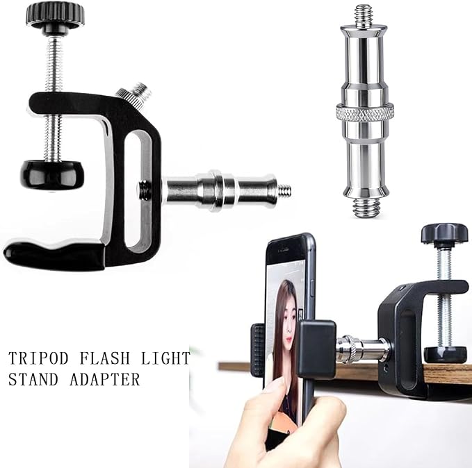 4 Pieces Standard 1/4 to 3/8 inch Metal Male Convertor Threaded Screw Tripod Adapter Spigot Stud for Flash Holder, Studio Light Stand, Ball Head, Hotshoe/Coldshoe Adapter, Wireless Flash Receiver - Image 6