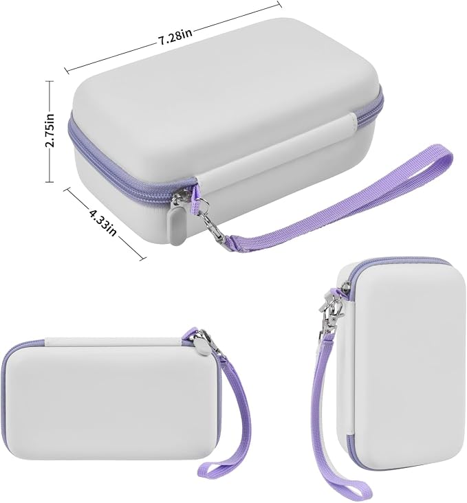Kids Instant Print Camera Case, Travel Storage Bag for Girls Boys | For ESOXOFFORE/ for Dylanto/ for WEEFUN/ for Anchioo/ for GKTZ/ for Amzelas/ for Mafiti, Mesh Pocket, Detachable Wrist Strap - Image 5