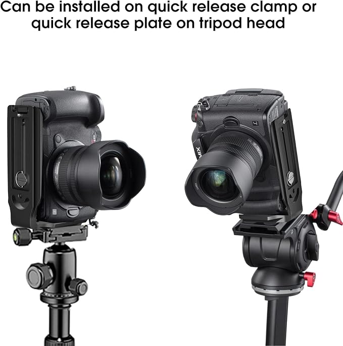 DSLR Camera L Bracket Vertical Horizontal Switching Tripod Quick Release Plate Compatible with Canon Nikon Sony DJI Osmo Ronin Zhiyun Stabilizer Tripod Monopod - Image 6