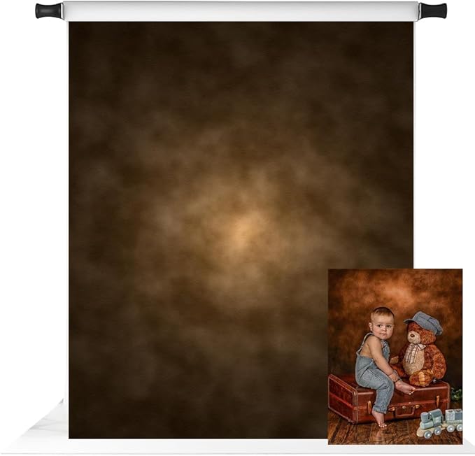 Kate 5x7ft Brown Abstract Backdrop for Photography Headshot Portrait Background Old Master Photo Stuido Props by KateBackdropforPhotography